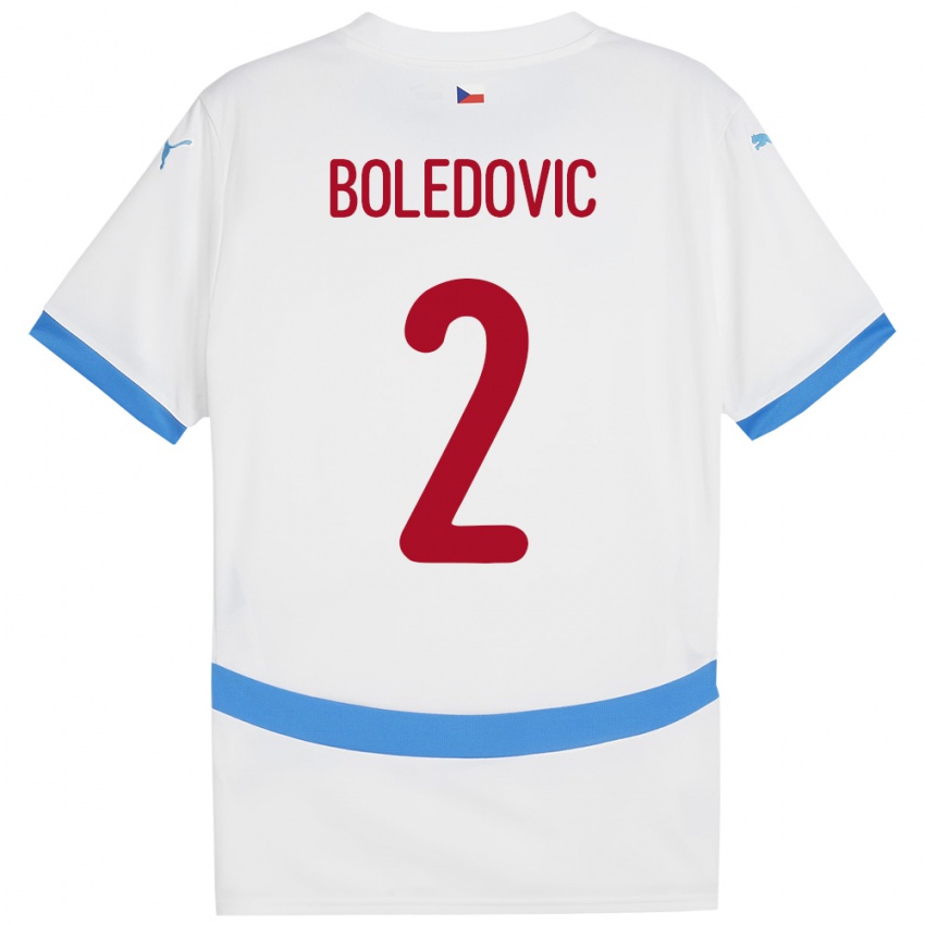 Niño Camiseta Chequia Tobias Boledovic #2 Blanco 2ª Equipación 24-26 La Camisa México