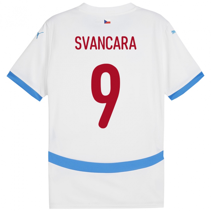 Niño Camiseta Chequia Daniel Svancara #9 Blanco 2ª Equipación 24-26 La Camisa México