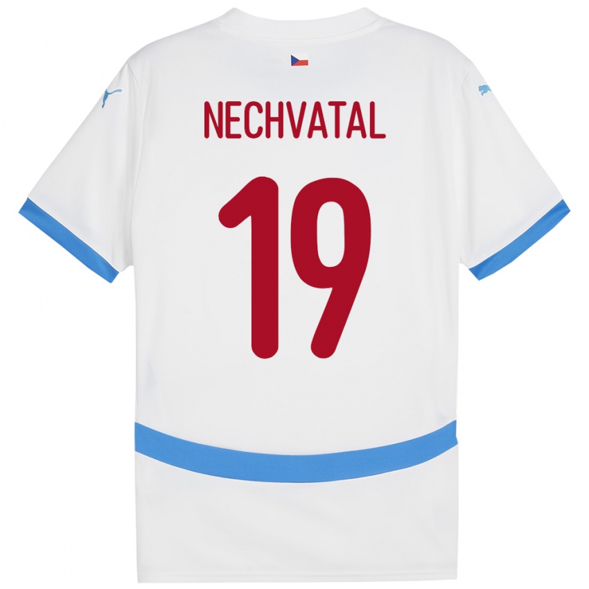 Niño Camiseta Chequia Matyas Nechvatal #19 Blanco 2ª Equipación 24-26 La Camisa México