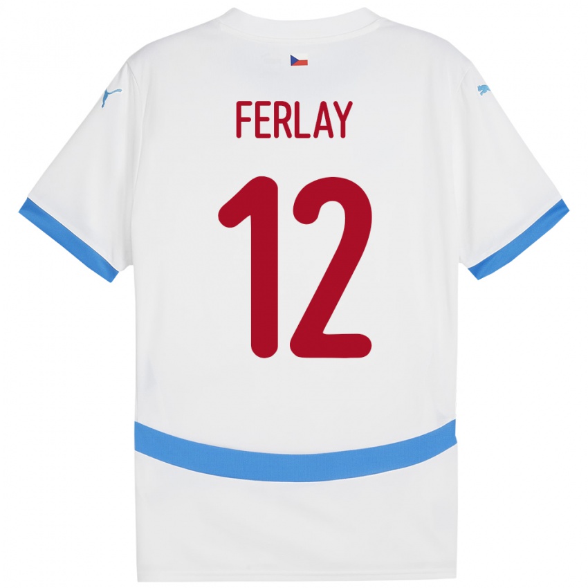 Niño Camiseta Chequia Ruben Ferlay #12 Blanco 2ª Equipación 24-26 La Camisa México