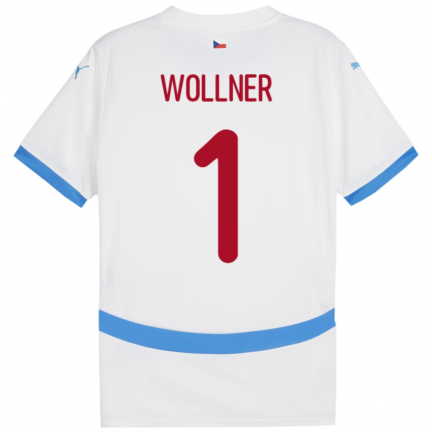 Niño Camiseta Chequia Vojtech Wollner #1 Blanco 2ª Equipación 24-26 La Camisa México