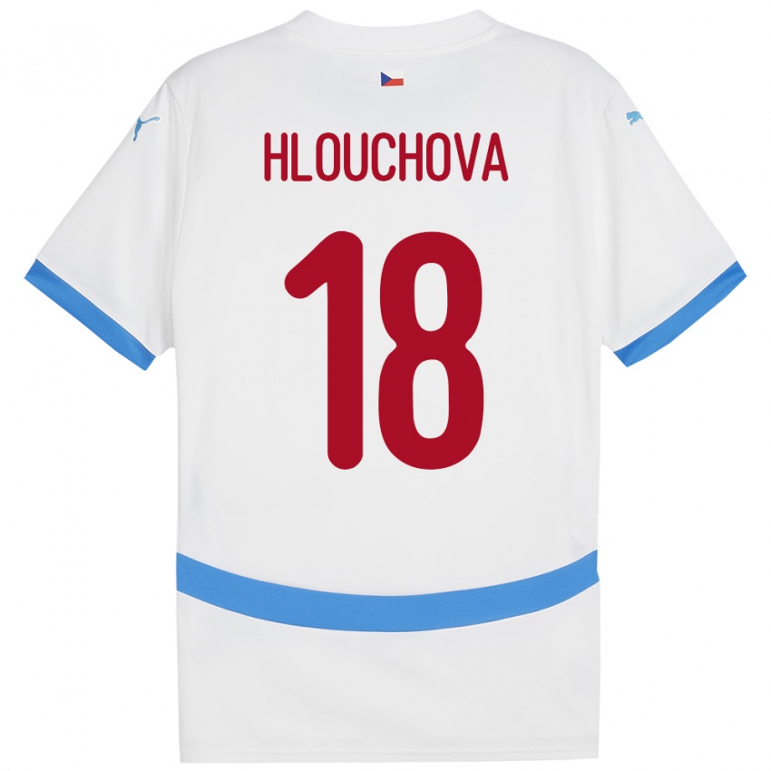 Niño Camiseta Chequia Radka Hlouchová #18 Blanco 2ª Equipación 24-26 La Camisa México