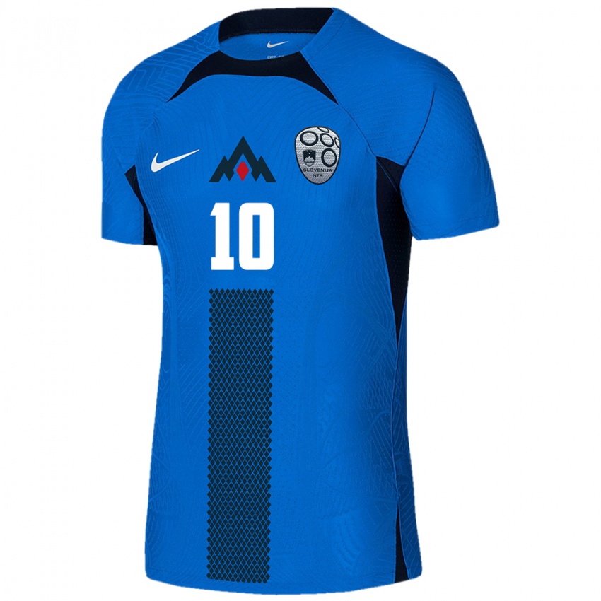 Niño Camiseta Eslovenia Timi Max Elsnik #10 Azul 2ª Equipación 24-26 La Camisa México