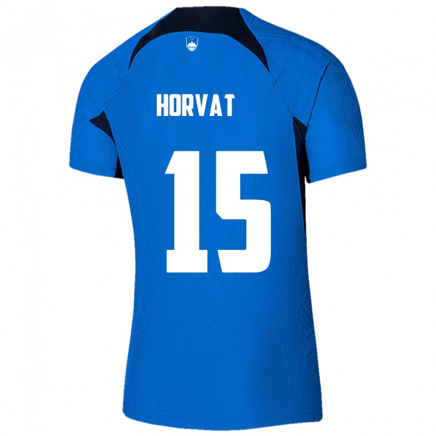 Niño Camiseta Eslovenia Tomi Horvat #15 Azul 2ª Equipación 24-26 La Camisa México