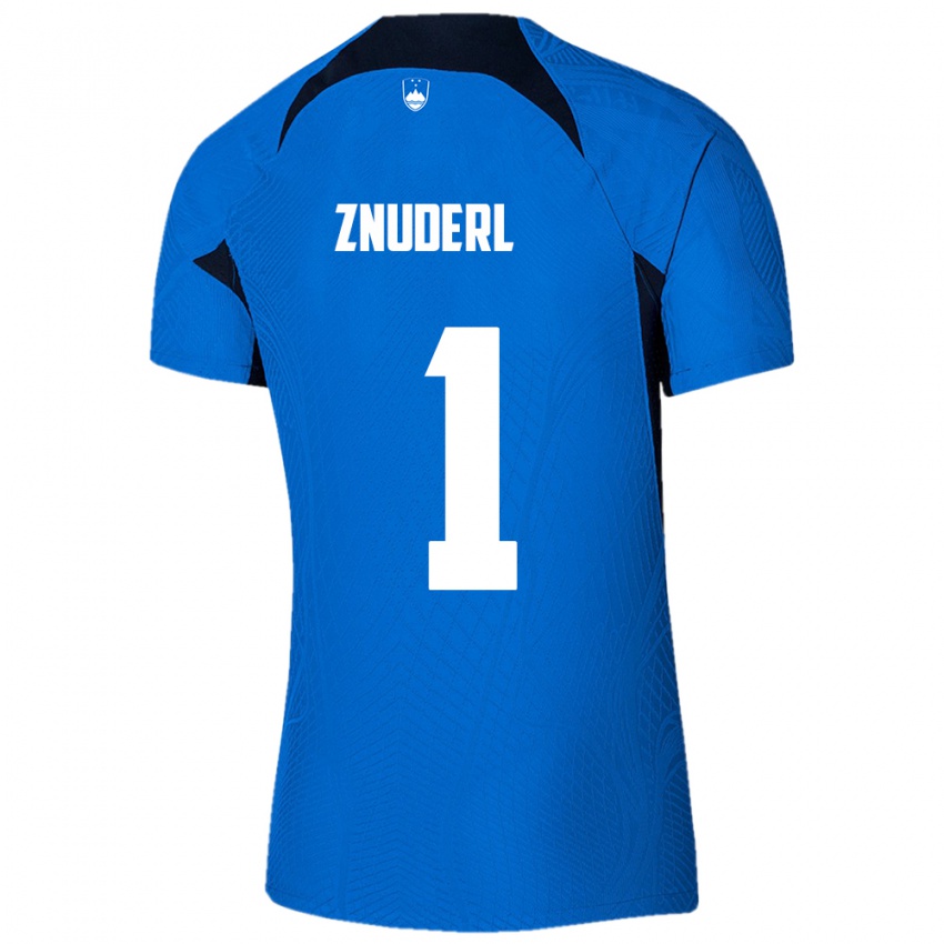 Niño Camiseta Eslovenia Tai Znuderl #1 Azul 2ª Equipación 24-26 La Camisa México