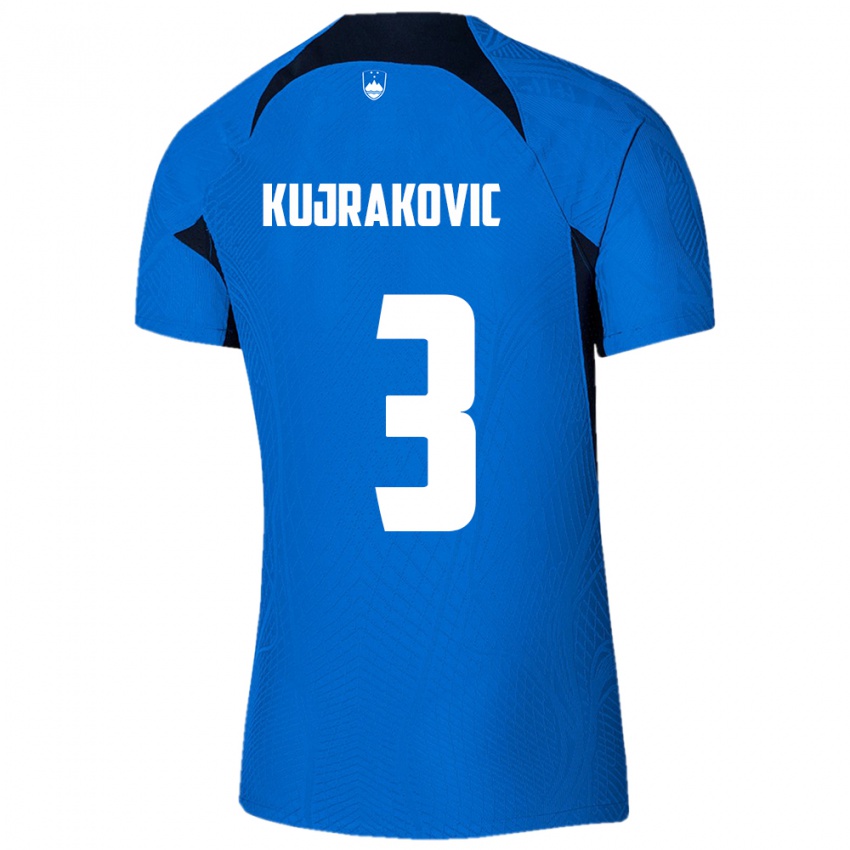 Niño Camiseta Eslovenia Minel Kujrakovic #3 Azul 2ª Equipación 24-26 La Camisa México