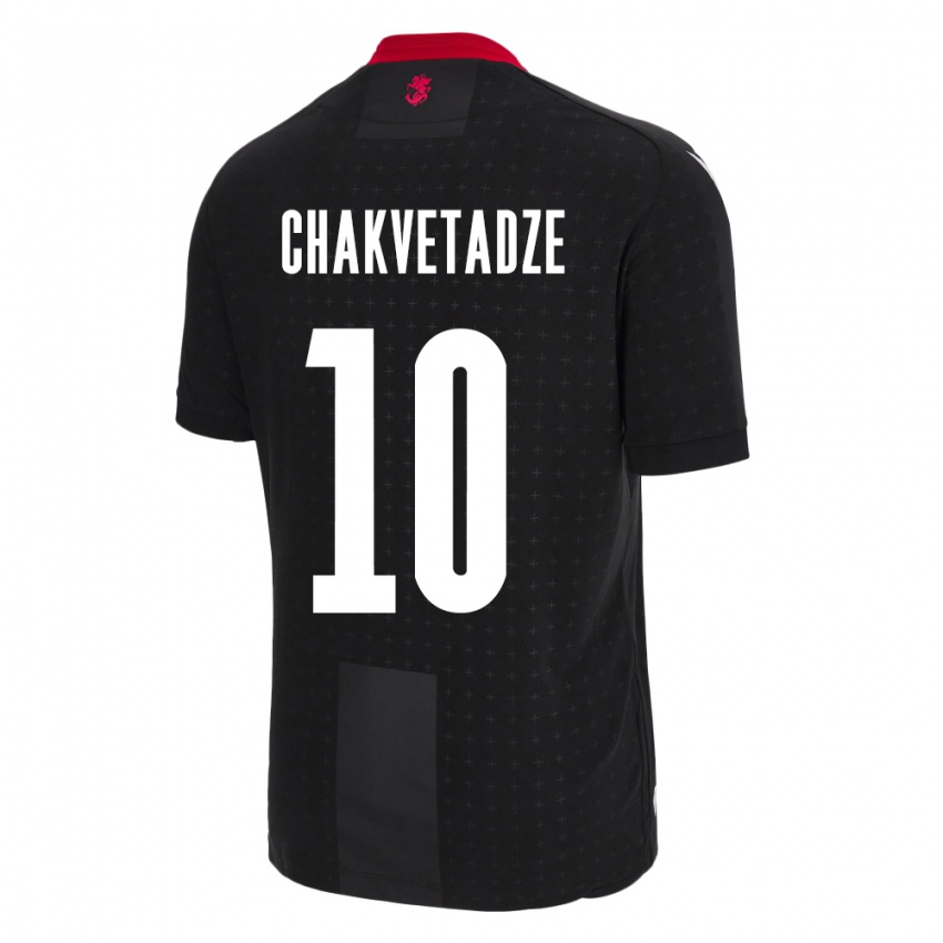 Niño Camiseta Georgia Giorgi Chakvetadze #10 Negro 2ª Equipación 24-26 La Camisa México