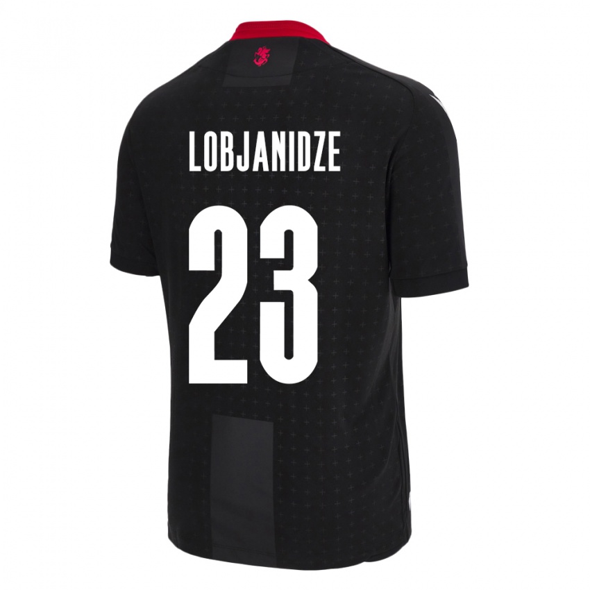 Niño Camiseta Georgia Saba Lobjanidze #23 Negro 2ª Equipación 24-26 La Camisa México