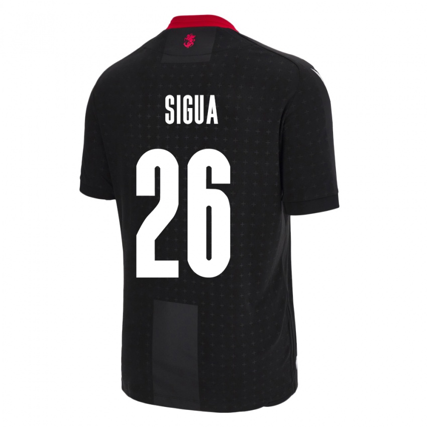 Niño Camiseta Georgia Gabriel Sigua #26 Negro 2ª Equipación 24-26 La Camisa México