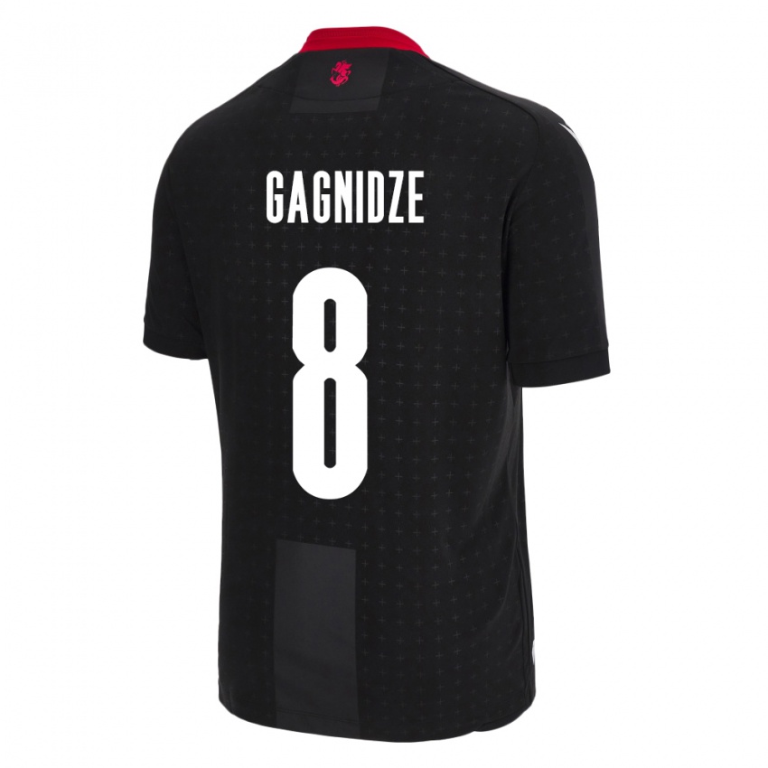 Niño Camiseta Georgia Luka Gagnidze #8 Negro 2ª Equipación 24-26 La Camisa México