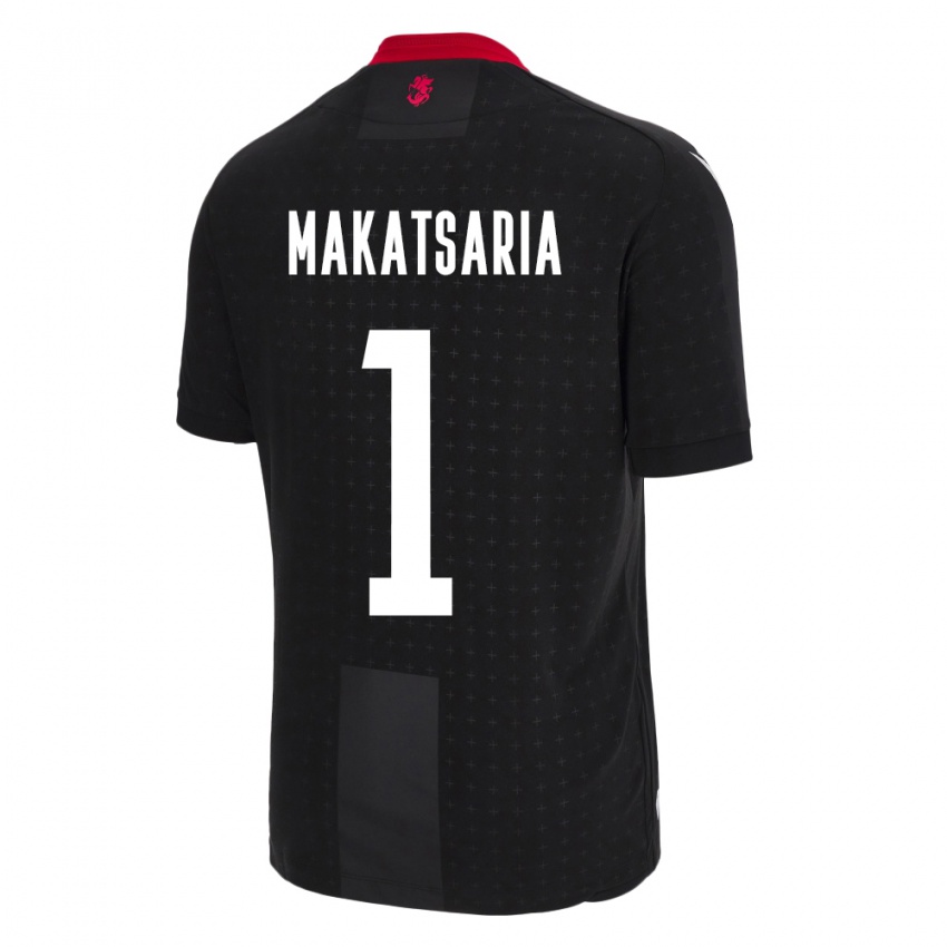 Niño Camiseta Georgia Mikheil Makatsaria #1 Negro 2ª Equipación 24-26 La Camisa México