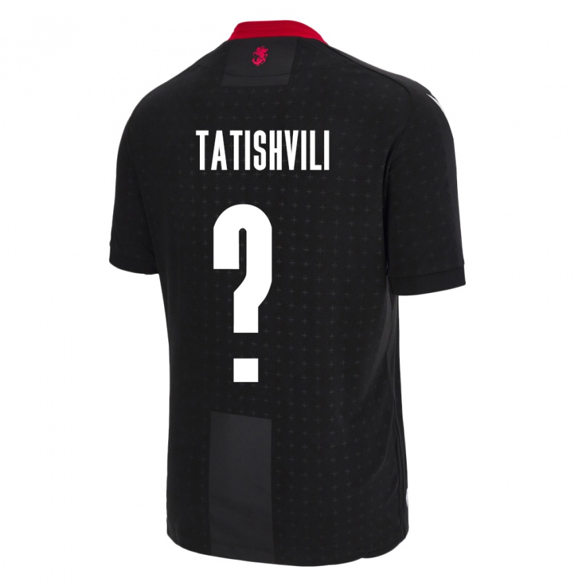 Niño Camiseta Georgia Sandro Tatishvili #0 Negro 2ª Equipación 24-26 La Camisa México