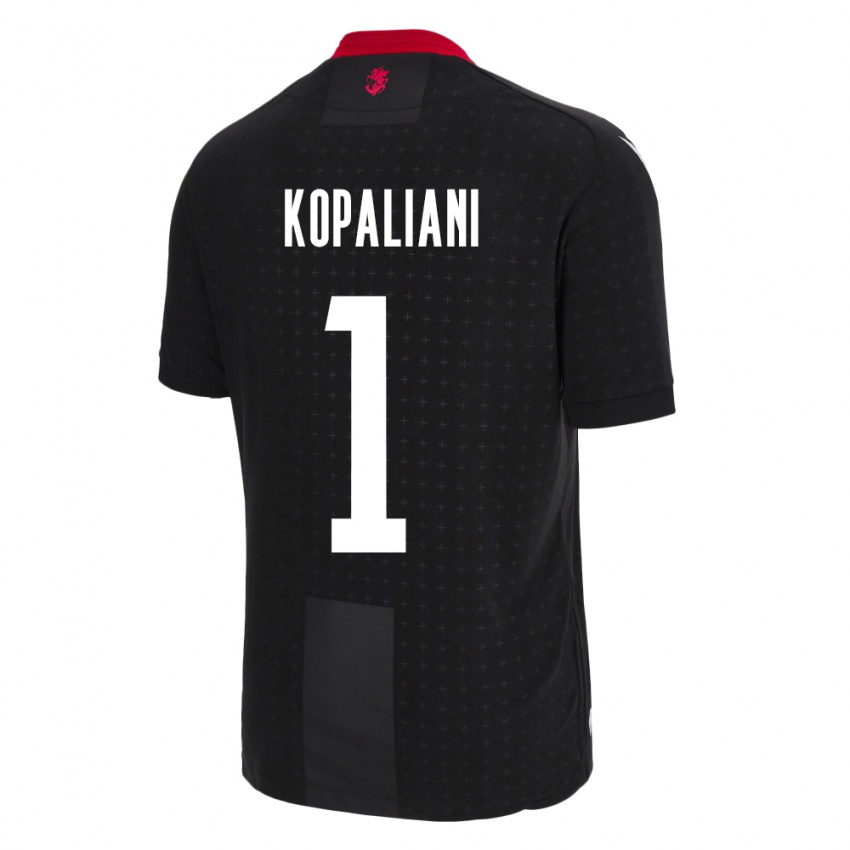 Niño Camiseta Georgia Soso Kopaliani #1 Negro 2ª Equipación 24-26 La Camisa México