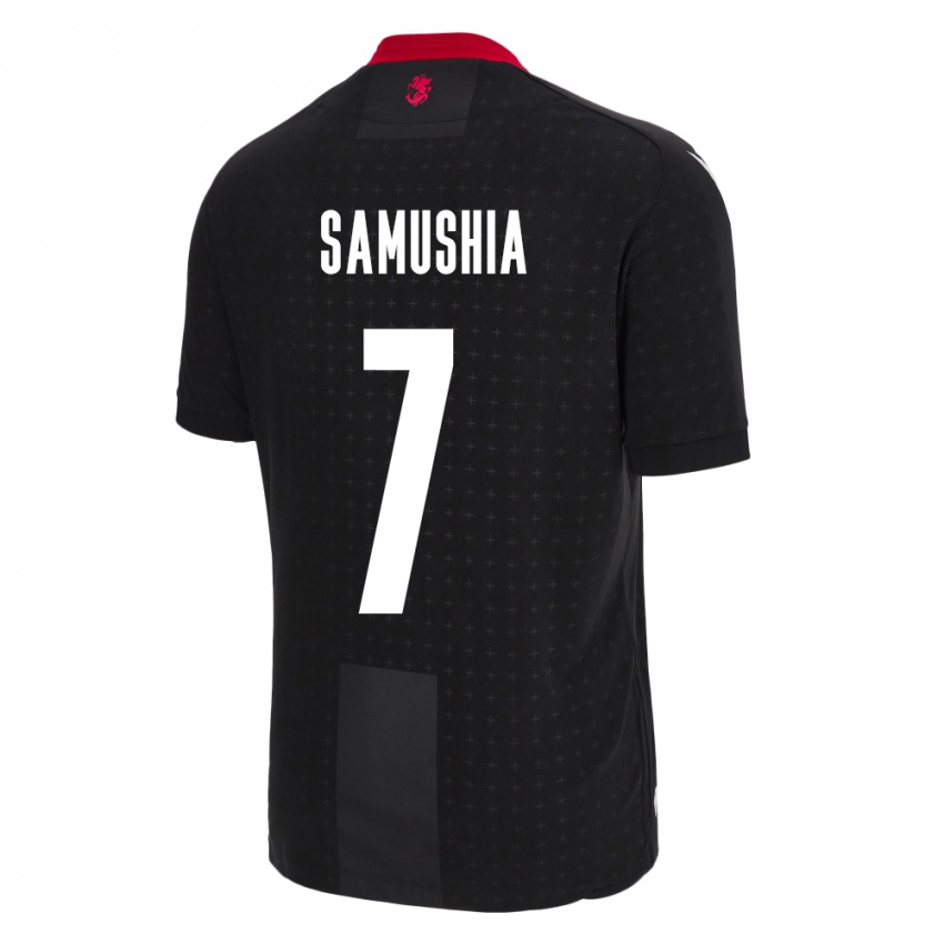 Niño Camiseta Georgia Saba Samushia #7 Negro 2ª Equipación 24-26 La Camisa México