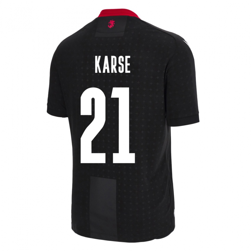 Niño Camiseta Georgia Karse #21 Negro 2ª Equipación 24-26 La Camisa México