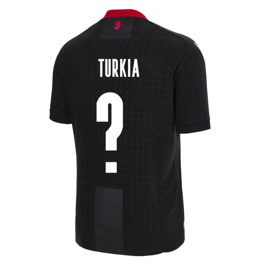 Niño Camiseta Georgia Aleksandre Turkia #0 Negro 2ª Equipación 24-26 La Camisa México