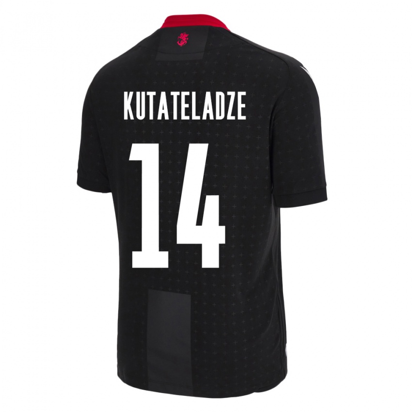 Niño Camiseta Georgia Alexandre Kutateladze #14 Negro 2ª Equipación 24-26 La Camisa México