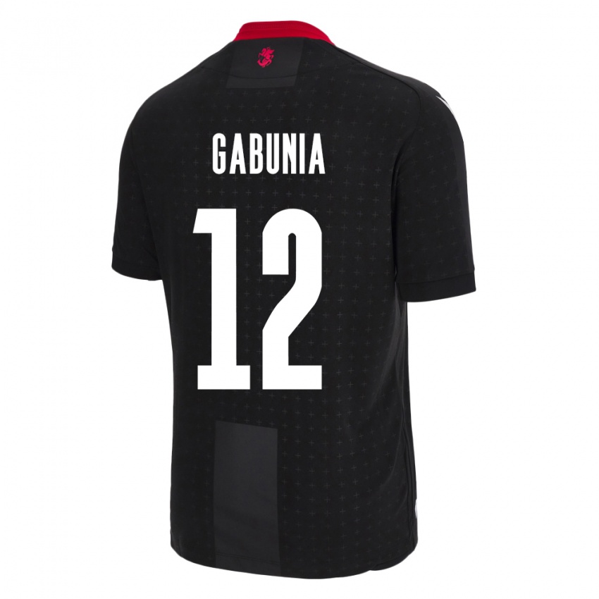 Niño Camiseta Georgia Tatia Gabunia #12 Negro 2ª Equipación 24-26 La Camisa México