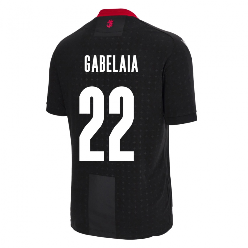 Niño Camiseta Georgia Svetalna Gabelaia #22 Negro 2ª Equipación 24-26 La Camisa México