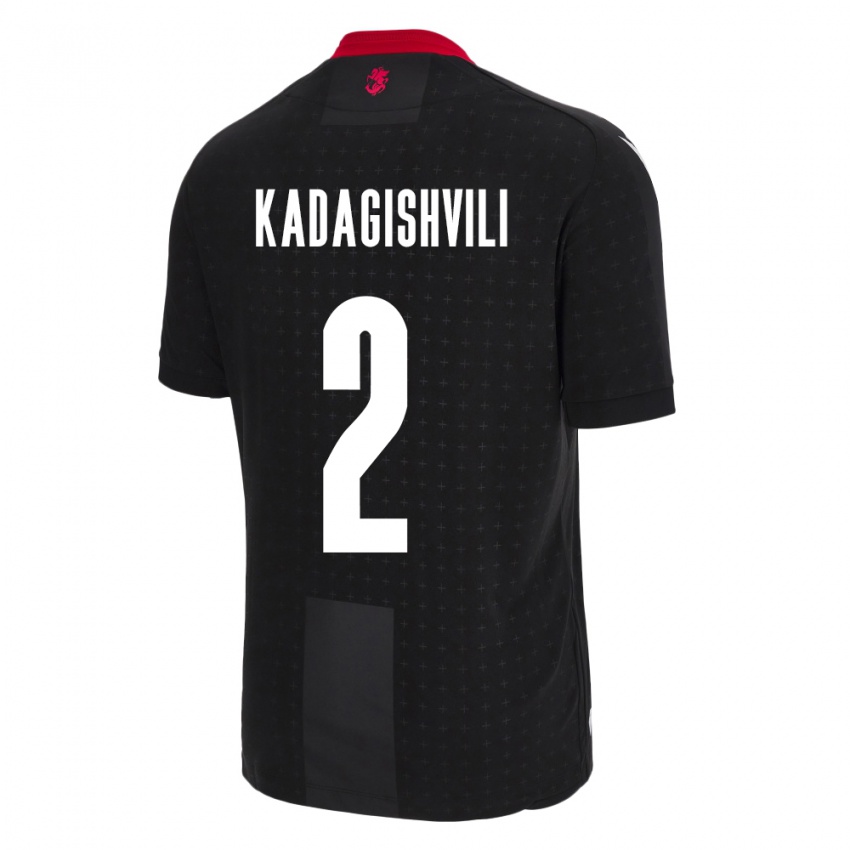 Niño Camiseta Georgia Gvantsa Kadagishvili #2 Negro 2ª Equipación 24-26 La Camisa México