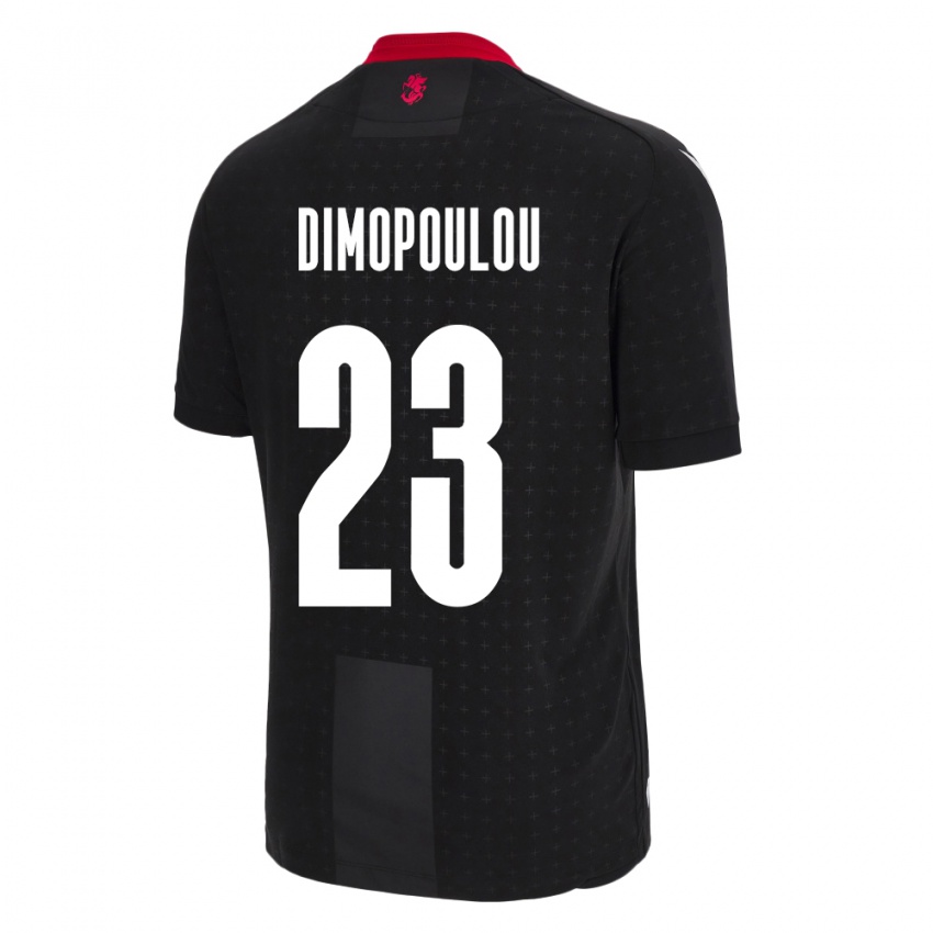 Niño Camiseta Georgia Salomi Dimopoulou #23 Negro 2ª Equipación 24-26 La Camisa México