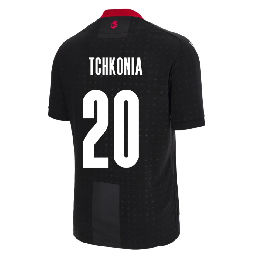 Niño Camiseta Georgia Khatia Tchkonia #20 Negro 2ª Equipación 24-26 La Camisa México