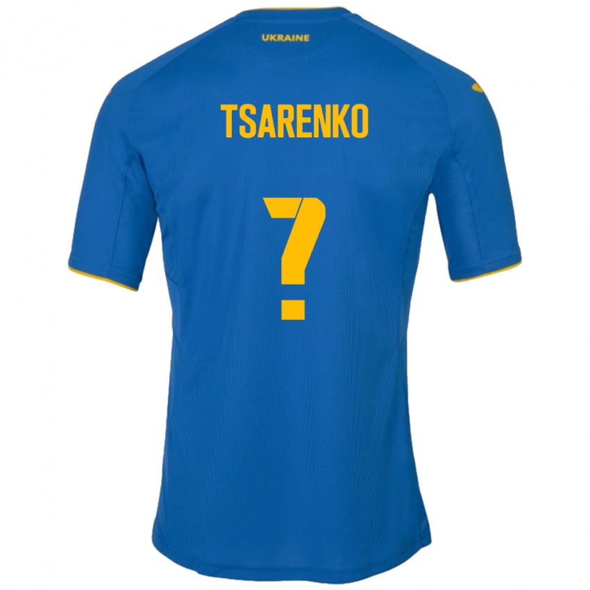 Niño Camiseta Ucrania Anton Tsarenko #0 Azul 2ª Equipación 24-26 La Camisa México