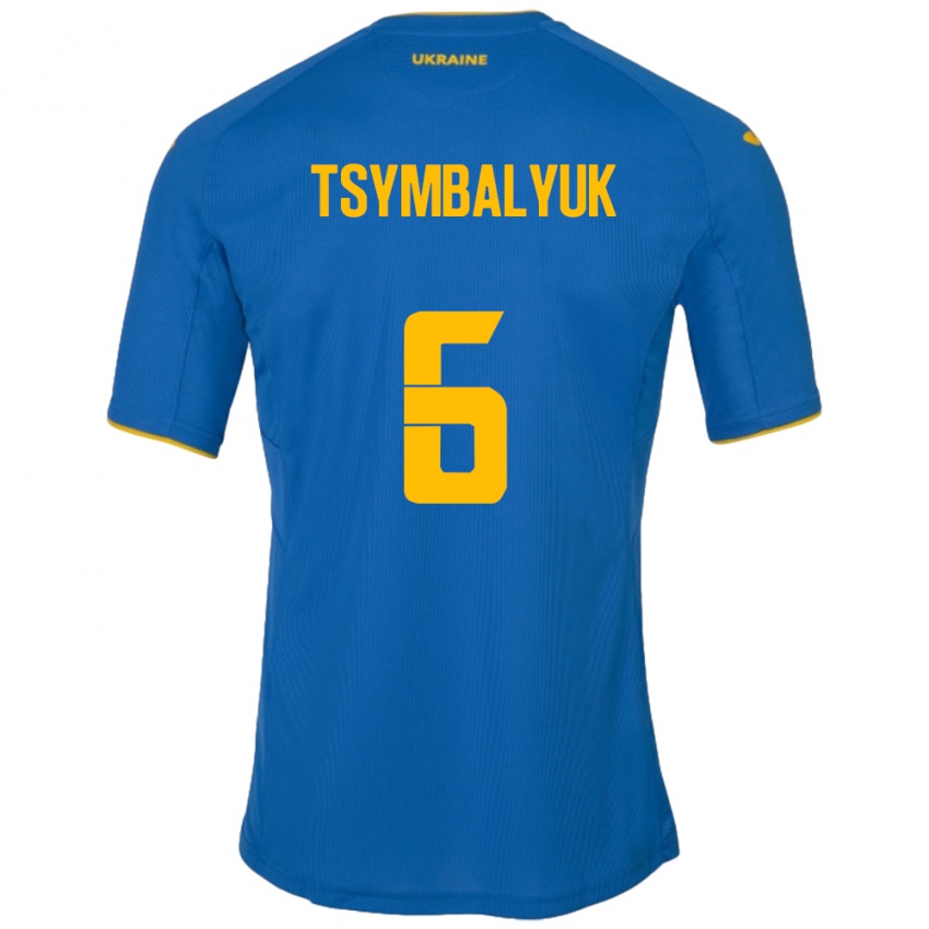 Niño Camiseta Ucrania Maksym Tsymbalyuk #6 Azul 2ª Equipación 24-26 La Camisa México