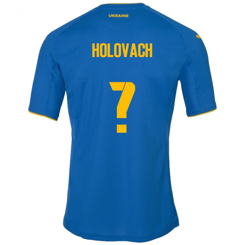 Niño Camiseta Ucrania Viktoriya Holovach #0 Azul 2ª Equipación 24-26 La Camisa México