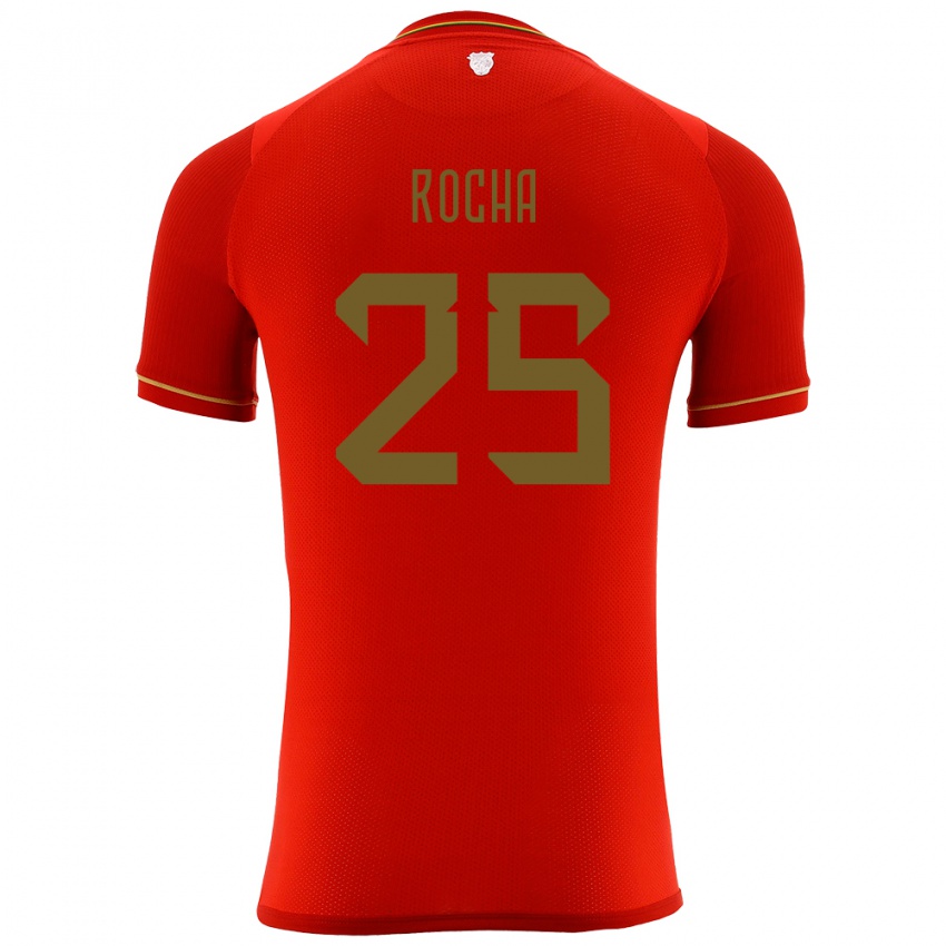 Niño Camiseta Bolivia Yomar Rocha #25 Rojo 2ª Equipación 24-26 La Camisa México