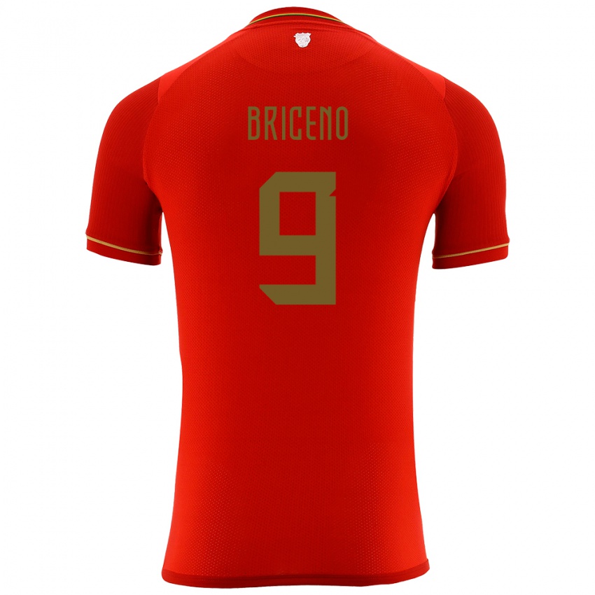 Niño Camiseta Bolivia José Briceño #9 Rojo 2ª Equipación 24-26 La Camisa México