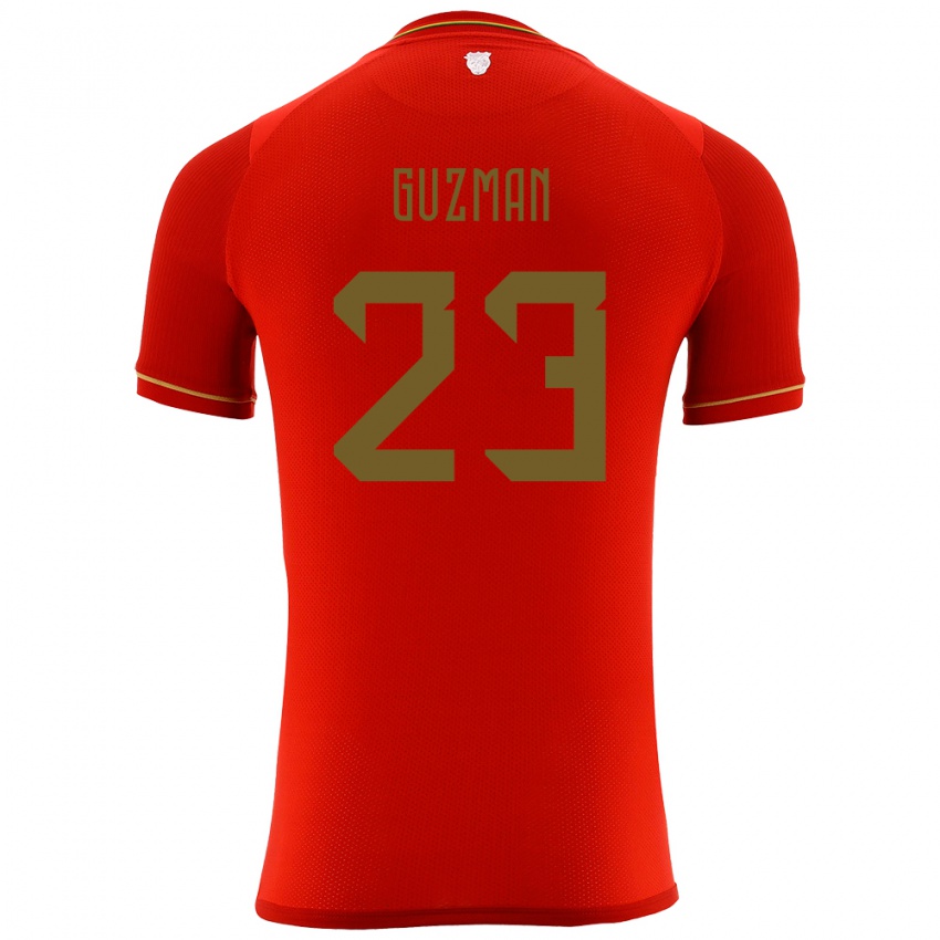 Niño Camiseta Bolivia Leonardo Guzmán #23 Rojo 2ª Equipación 24-26 La Camisa México