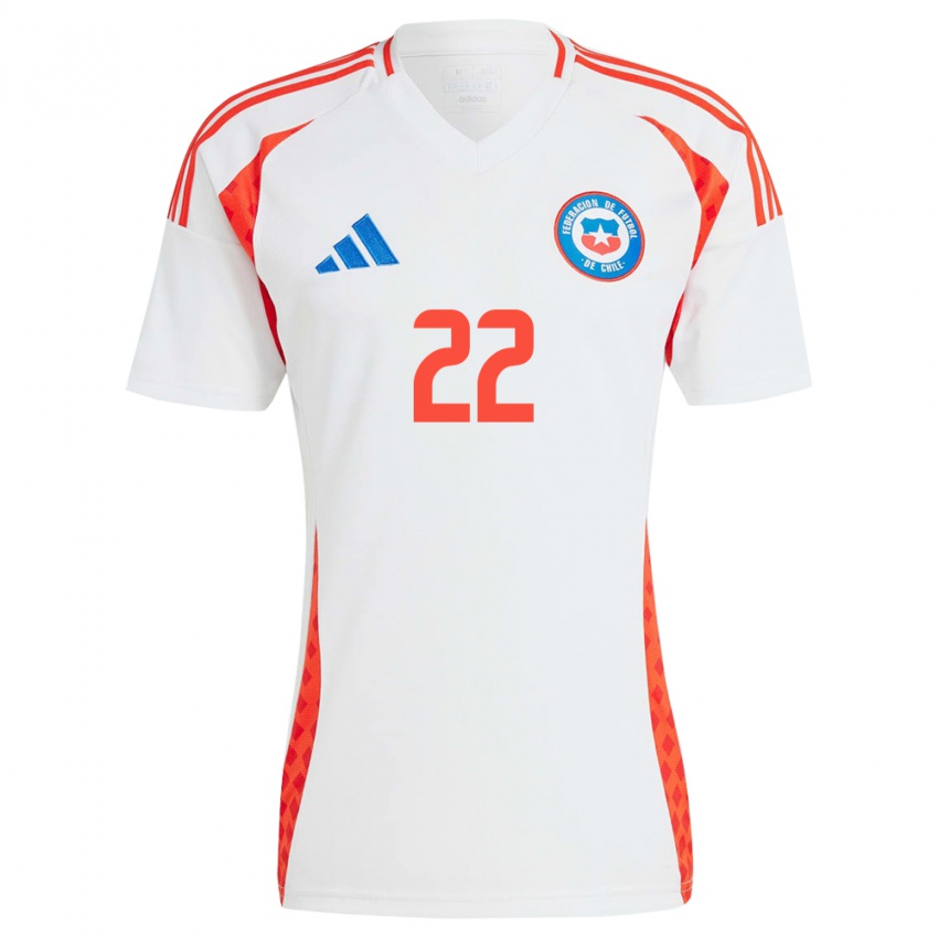 Niño Camiseta Chile Jeyson Rojas #22 Blanco 2ª Equipación 24-26 La Camisa México