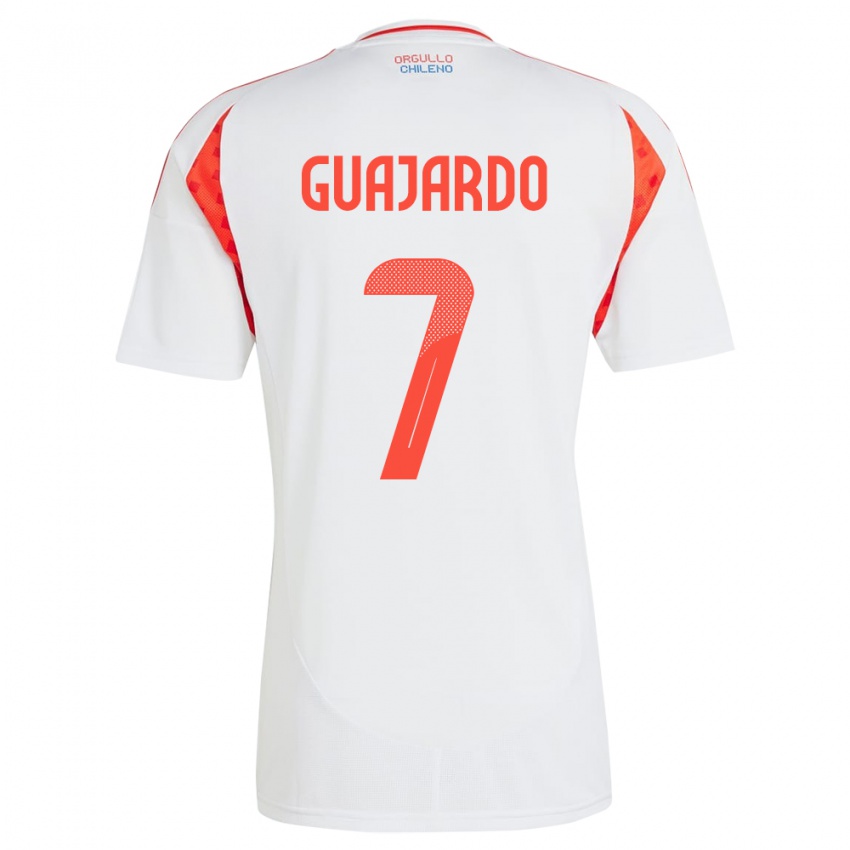 Niño Camiseta Chile Paolo Guajardo #7 Blanco 2ª Equipación 24-26 La Camisa México