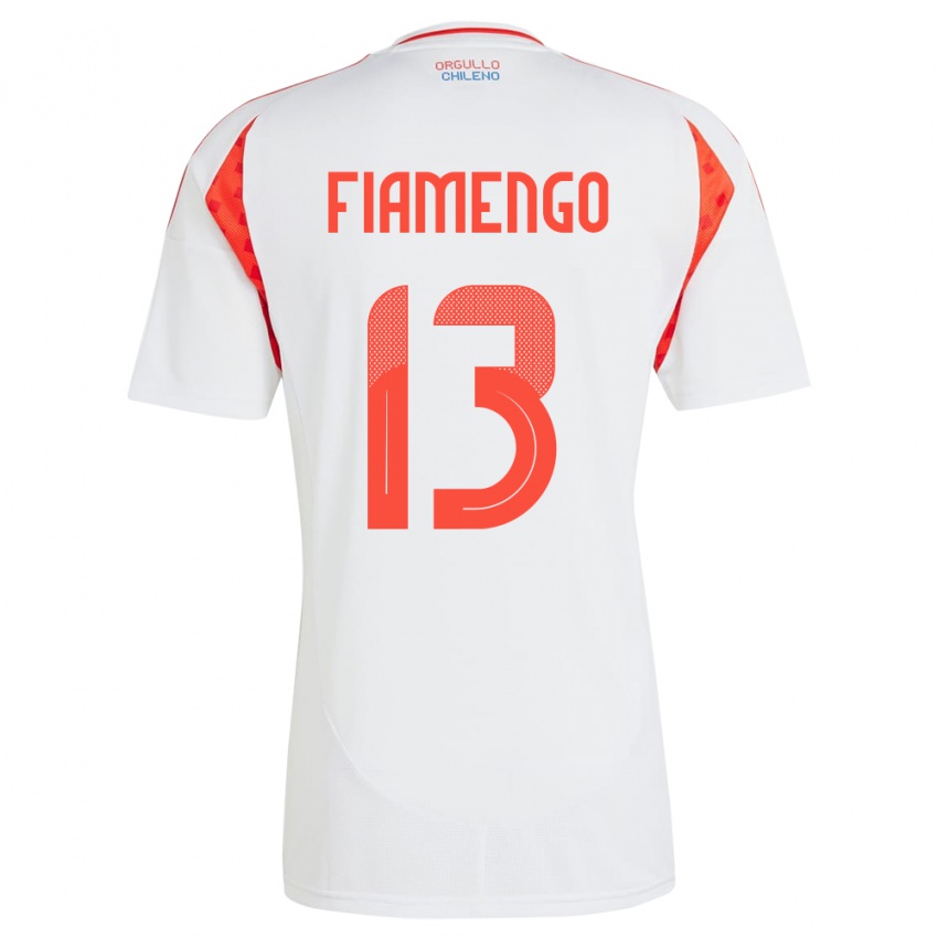 Niño Camiseta Chile Darko Fiamengo #13 Blanco 2ª Equipación 24-26 La Camisa México