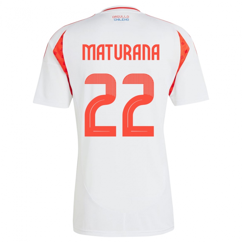 Niño Camiseta Chile Martín Maturana #22 Blanco 2ª Equipación 24-26 La Camisa México