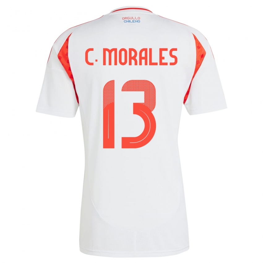 Niño Camiseta Chile Cristián Morales #13 Blanco 2ª Equipación 24-26 La Camisa México