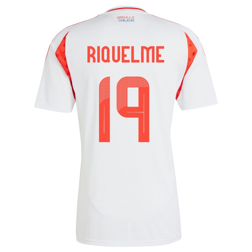 Niño Camiseta Chile Benjamín Riquelme #19 Blanco 2ª Equipación 24-26 La Camisa México