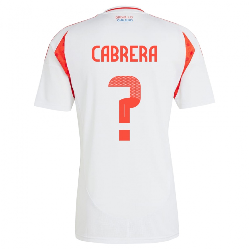 Niño Camiseta Chile Vicente Cabrera #0 Blanco 2ª Equipación 24-26 La Camisa México