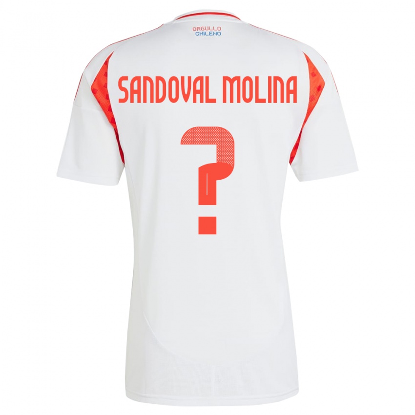 Niño Camiseta Chile Mario Sandoval Molina #0 Blanco 2ª Equipación 24-26 La Camisa México