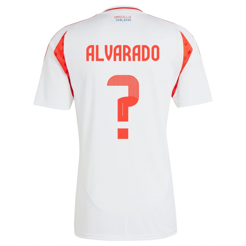 Niño Camiseta Chile José Alvarado #0 Blanco 2ª Equipación 24-26 La Camisa México