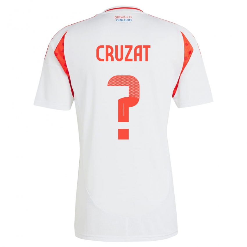 Niño Camiseta Chile Ignacio Cruzat #0 Blanco 2ª Equipación 24-26 La Camisa México