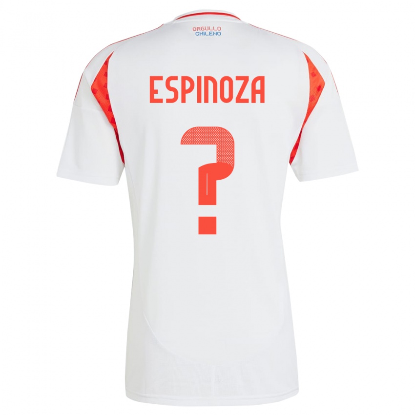 Niño Camiseta Chile Gali Espinoza #0 Blanco 2ª Equipación 24-26 La Camisa México