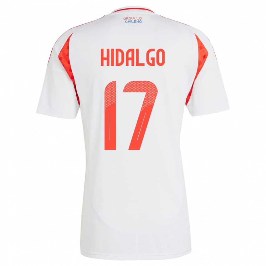 Niño Camiseta Chile Fernanda Hidalgo #17 Blanco 2ª Equipación 24-26 La Camisa México