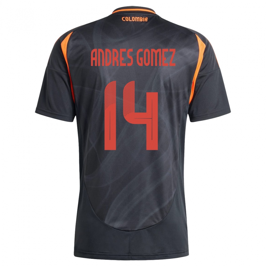 Niño Camiseta Colombia Carlos Andrés Gómez #14 Negro 2ª Equipación 24-26 La Camisa México