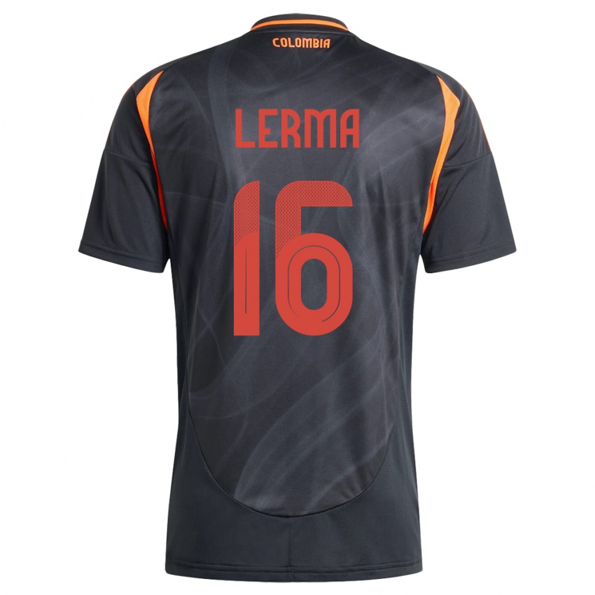 Niño Camiseta Colombia Jefferson Lerma #16 Negro 2ª Equipación 24-26 La Camisa México