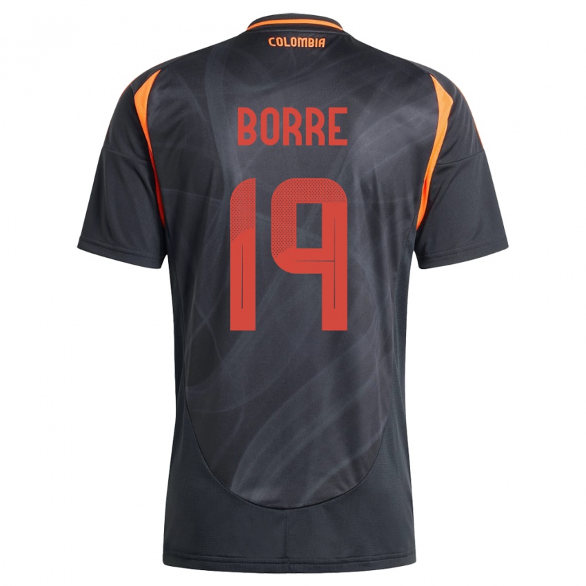 Niño Camiseta Colombia Rafael Borré #19 Negro 2ª Equipación 24-26 La Camisa México