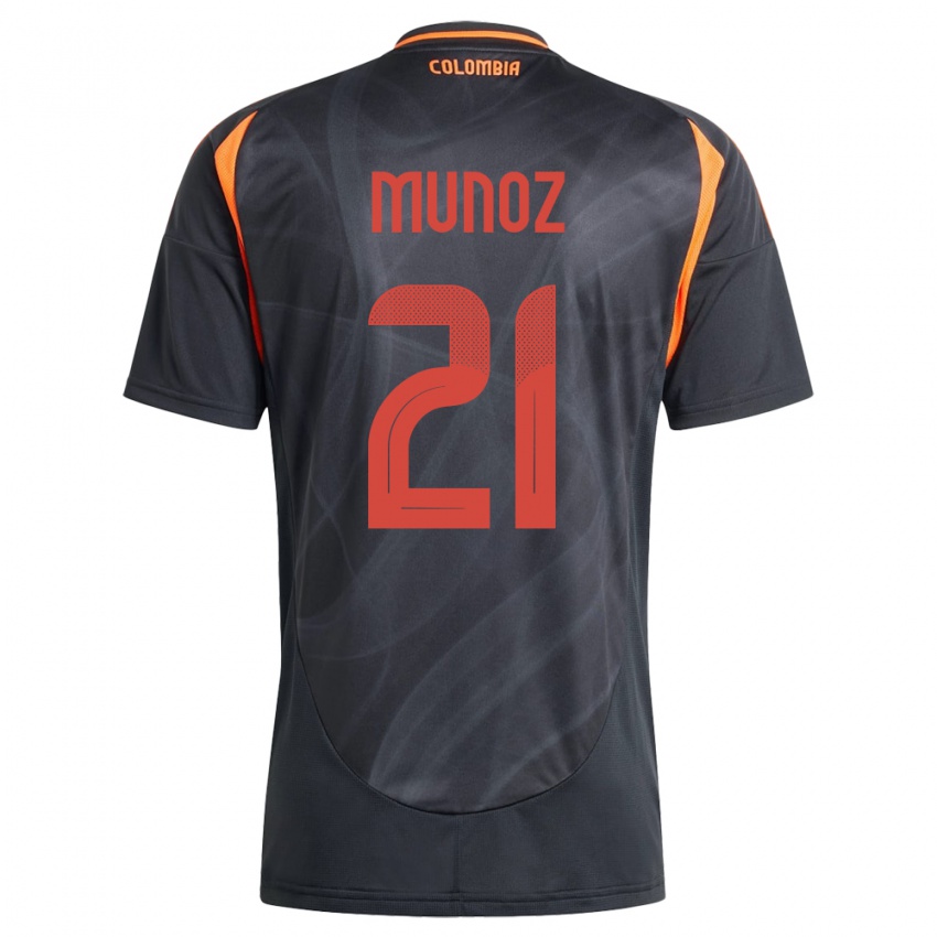 Niño Camiseta Colombia Daniel Muñoz #21 Negro 2ª Equipación 24-26 La Camisa México