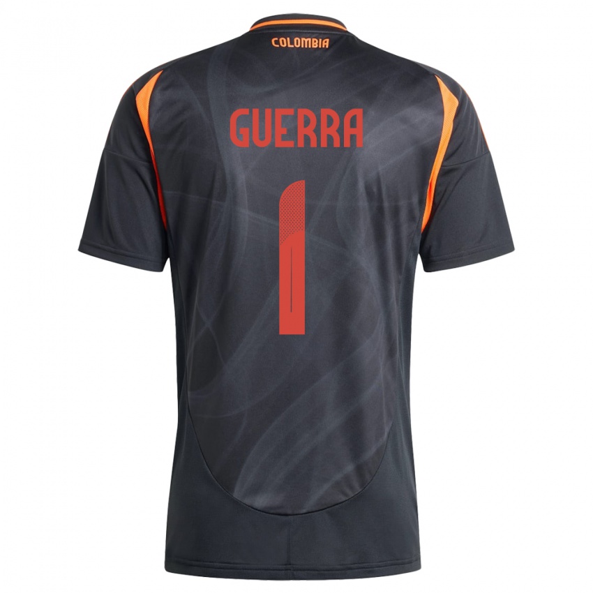 Niño Camiseta Colombia Sebastián Guerra #1 Negro 2ª Equipación 24-26 La Camisa México