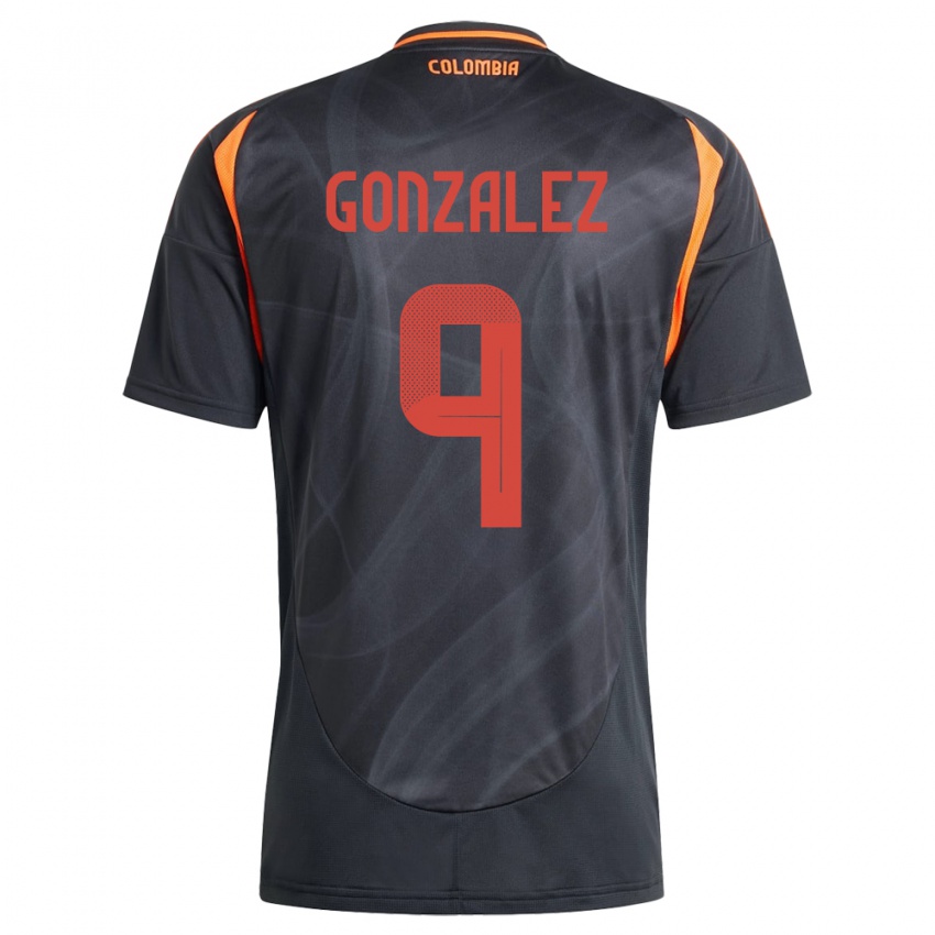 Niño Camiseta Colombia Manuela González #9 Negro 2ª Equipación 24-26 La Camisa México